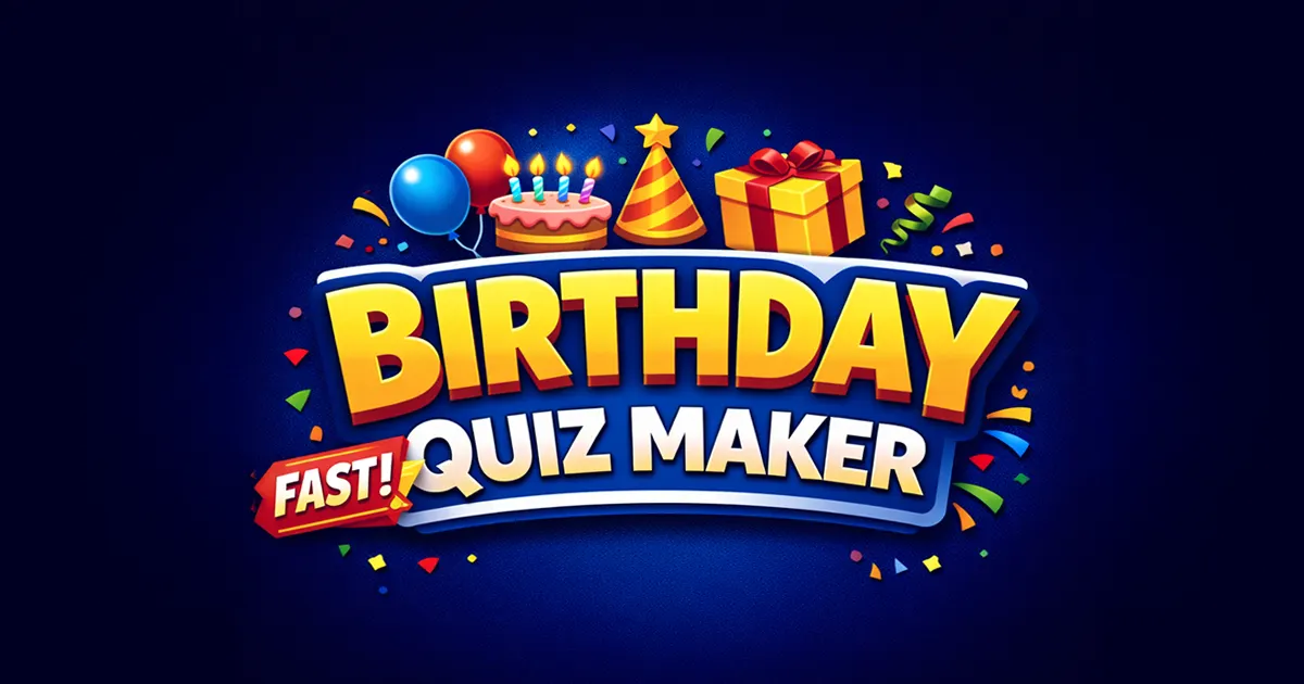 Birthday Quiz Maker screenshot
